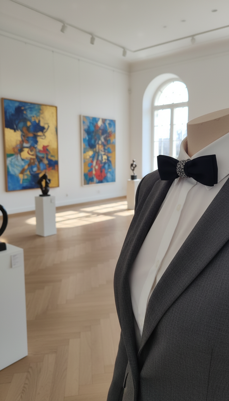 Mucha Chłopięca -Klasyczna, Czarna, Regulowana