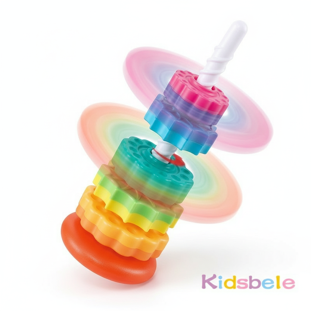 Wirująca tęcza w ruchu